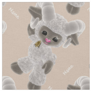 Personalize Hello Baby Plush Toy Ram Brown Fabric