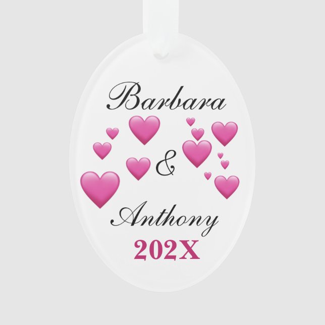 Personalize Holiday Acrylic Ornament (Front)