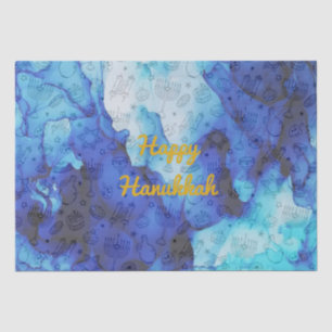 Personalize Holiday HAPPY HANUKKAH Tissue Paper