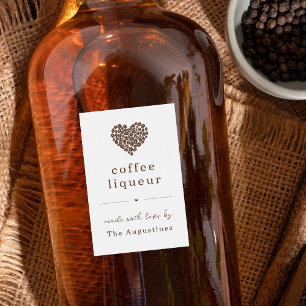 Personalize Homemade Coffee Liqueur Label
