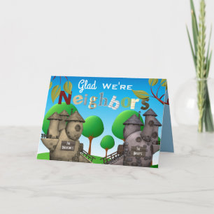 Personalize Homes "Glad We're Neighbours" Thank Thank You Card