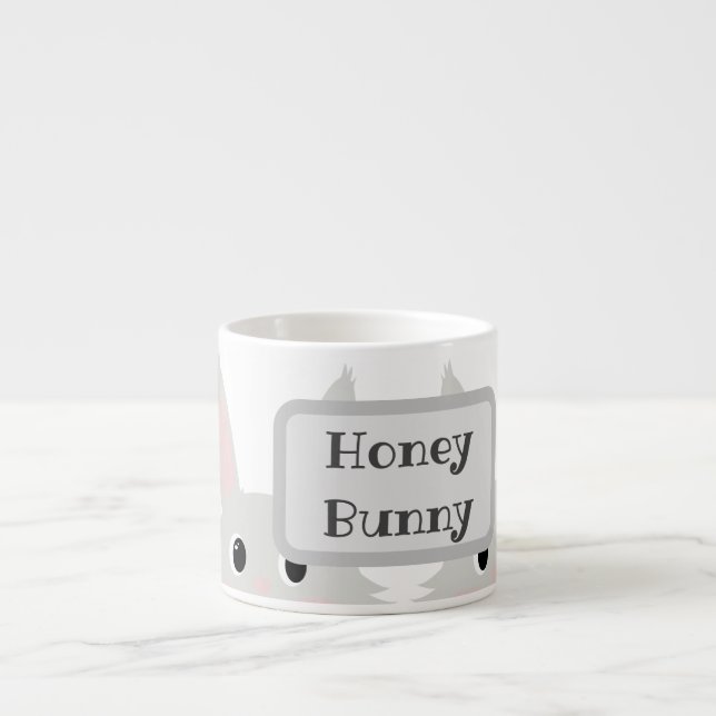Personalize Honey Bunny Cute Specialty Mug (Front)