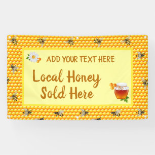 Personalize Honey Business Local Honey Sold Here Banner
