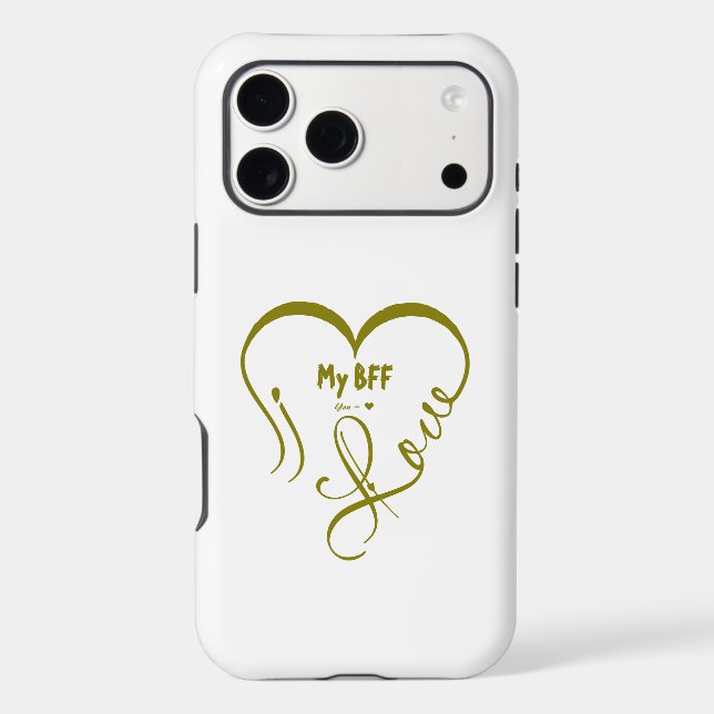 Personalize I Love My BFF • You = ♥ (Back)