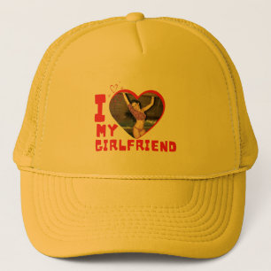 Personalize I Love My Girlfriend Trucker Hat