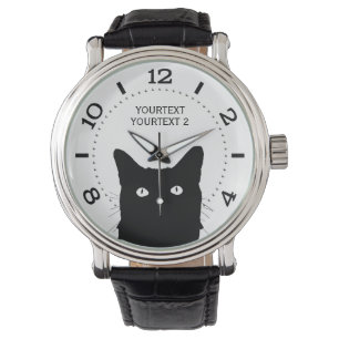 Personalize I See Cat Click Pick Your Colour Dial Watch