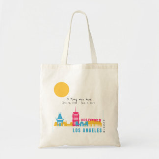 Personalize I Was Here Los Angeles, California Tote Bag