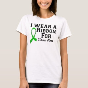 Personalize I Wear a Green Ribbon T-Shirt