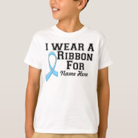 Personalize I Wear a Light Blue Ribbon
