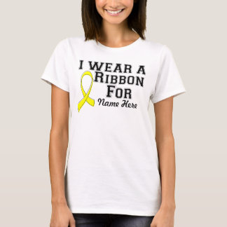 Personalize I Wear a Yellow Ribbon T-Shirt