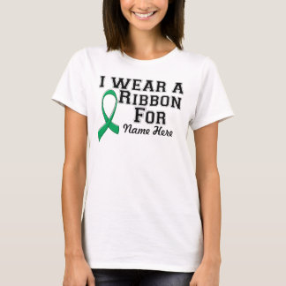 Personalize I Wear an Emerald Green Ribbon T-Shirt