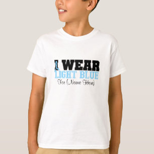 Personalize I Wear Light Blue Prostate Cancer T-Shirt