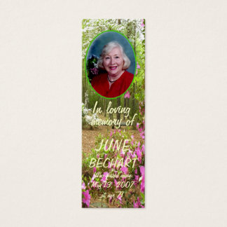 Personalize In Loving Memory Photo Bookmark