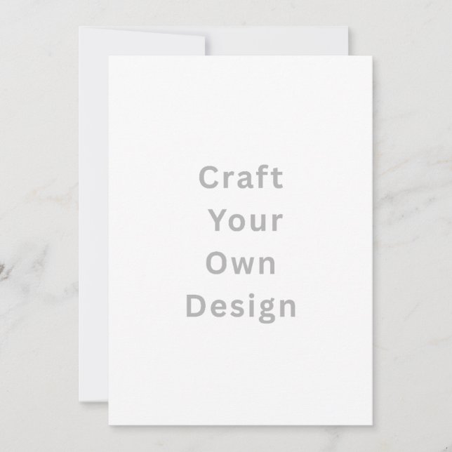 Personalize Invitation, Size: 5" x 7" Paper White  Invitation (Front)