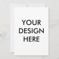 Personalize Invitation, Size: 5" x 7" Paper White