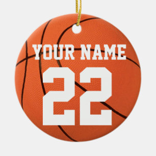 Personalize It, Basketball Ceramic Ornament