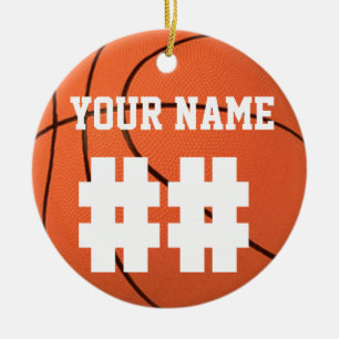 Personalize It, Basketball Ceramic Ornament