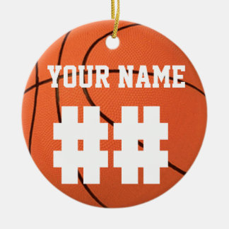Personalize It, Basketball Ceramic Ornament