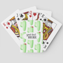 Personalize It! Cactus Themed Playing Cards