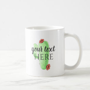 Personalize it!! Custom Cactus Themed Coffee Mug