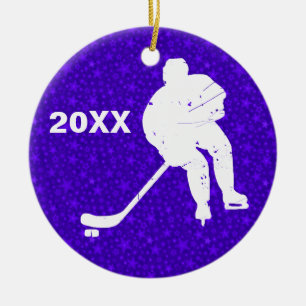 Personalize it, Hockey Ceramic Ornament