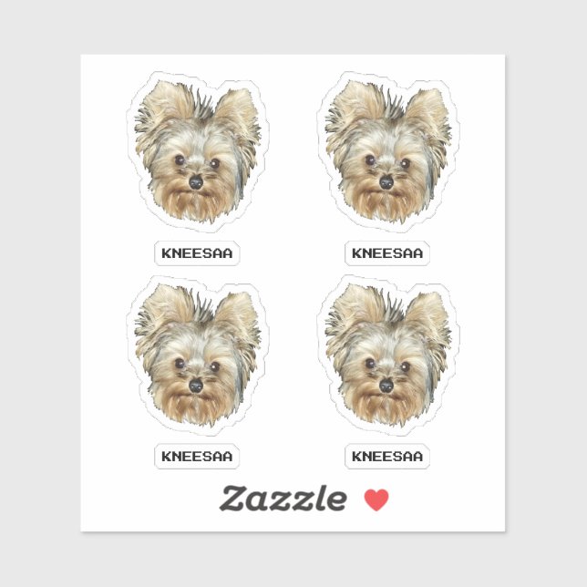 Personalize It! Multi-Pet Head Photo & Name (Sheet)