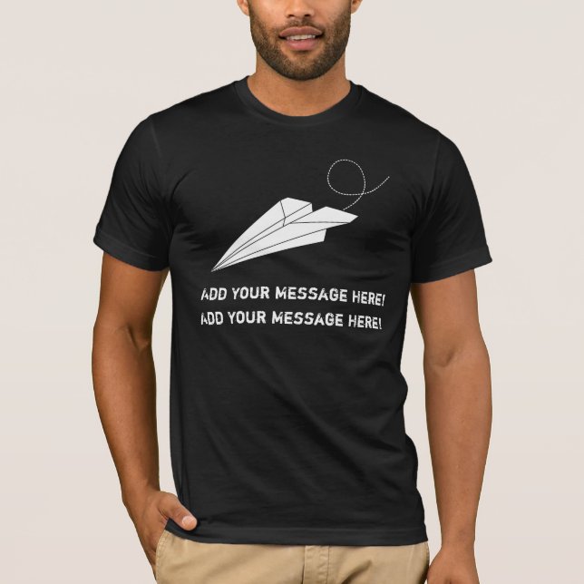 Personalize It, Paper Airplane T-Shirt (Front)