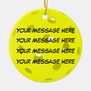 Personalize it, Pickleball Ceramic Ornament