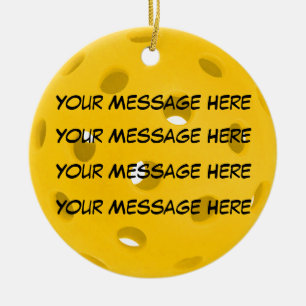 Personalize it, Pickleball Ceramic Ornament