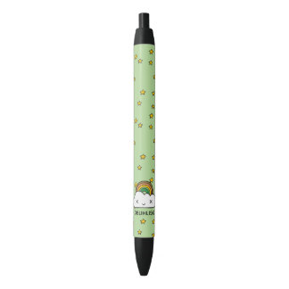 Personalize It! Retro Star Clouds Black Ink Pen