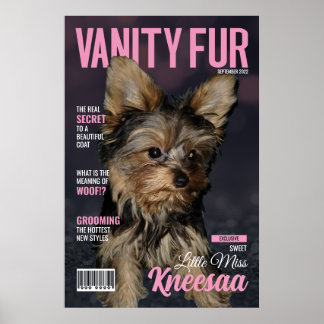 Personalize It! VF Girly Pink Mag Cover Poster