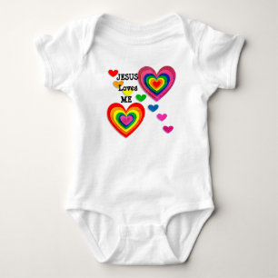 Personalize: Jesus Loves Me with Hearts Tee