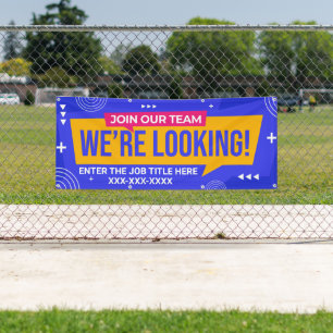 Personalize Join Our Team We're Looking Banner