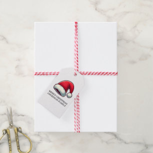 Personalize Jolly Brain Warmer Greeting Card Gift Tags