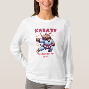 Personalize Karate Practitioner Location Date Name T-Shirt