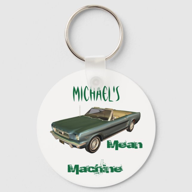 Personalize Key Chain - Michael"s Mean Machine (Front)