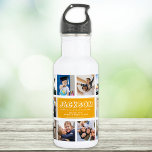 Personalize Kid Child Name Instagram Photo Collage 532 Ml Water Bottle<br><div class="desc">Modern, personalized Instagram photo collage water bottle for the best Back to School day Ever. A perfect gift also for a child's birthday! He'll love carrying his favourite people around wherever he goes and it will help ease anxiety over the first day of school. This is the sun-coloured orange yellow...</div>