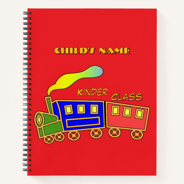 Personalize Kids Kinder Class Fun Sketch Scribble Notebook (Front)