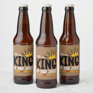 Personalize King of Dad Jokes Label Set