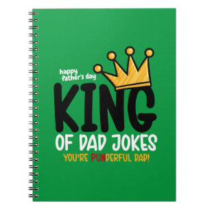 Personalize King of Dad Jokes Notebook