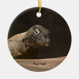 Personalize Komodo Monitor Dragon photography Ceramic Ornament