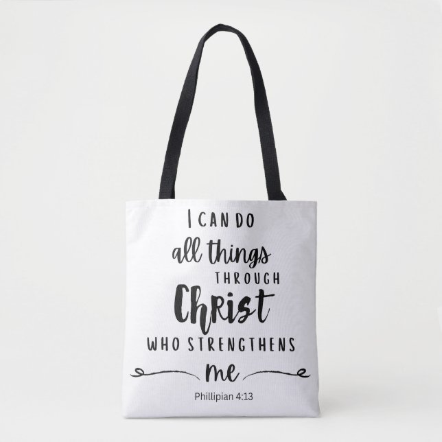 Personalize l Scripture l Christian l  Tote Bag (Front)