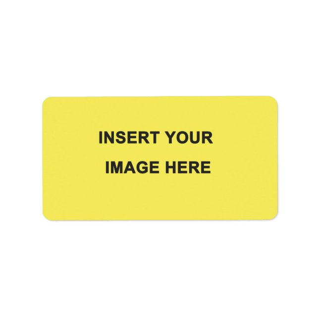 Personalize Label (Front)