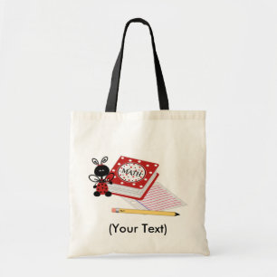 Personalize Lady bug Tote Bag