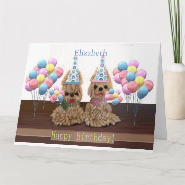 Personalize large "Happy Birthday"  Card (Front)