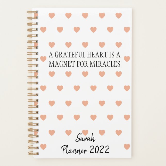 Personalize Latest Weekly Monthly Planner Cute  (Front)