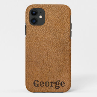 Personalize Leather iPhone 11 Case