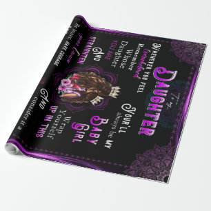 Personalize Letter To My Daughter From Mom Wrapping Paper