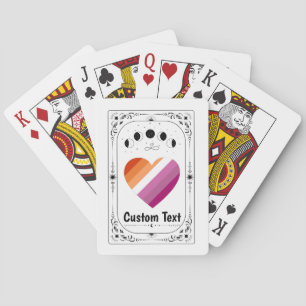 Personalize LGBT Pride Tarot Lesbian Rainbow Queer Playing Cards