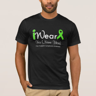Personalize Lime Green Non-Hodgkin's Lymphoma T-Shirt